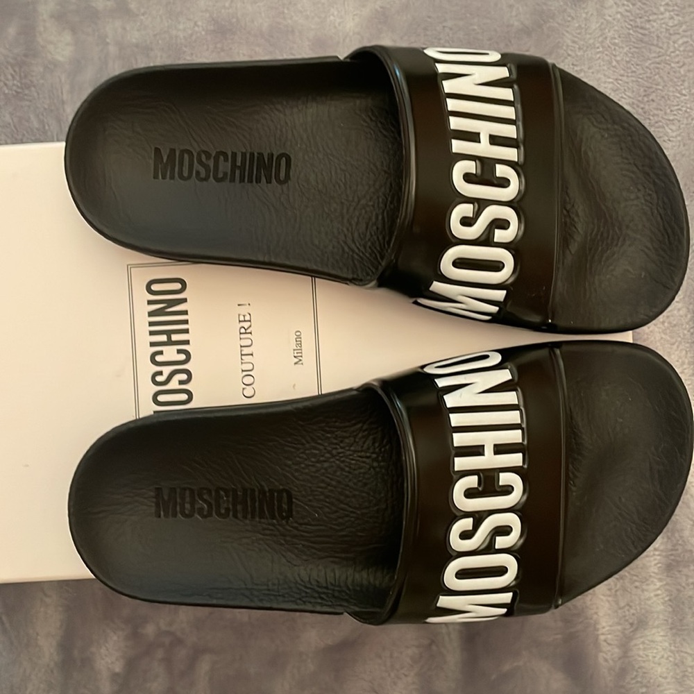 MOSCHINO LOGO SLIDES SIZE 35 - Picture 2 of 5